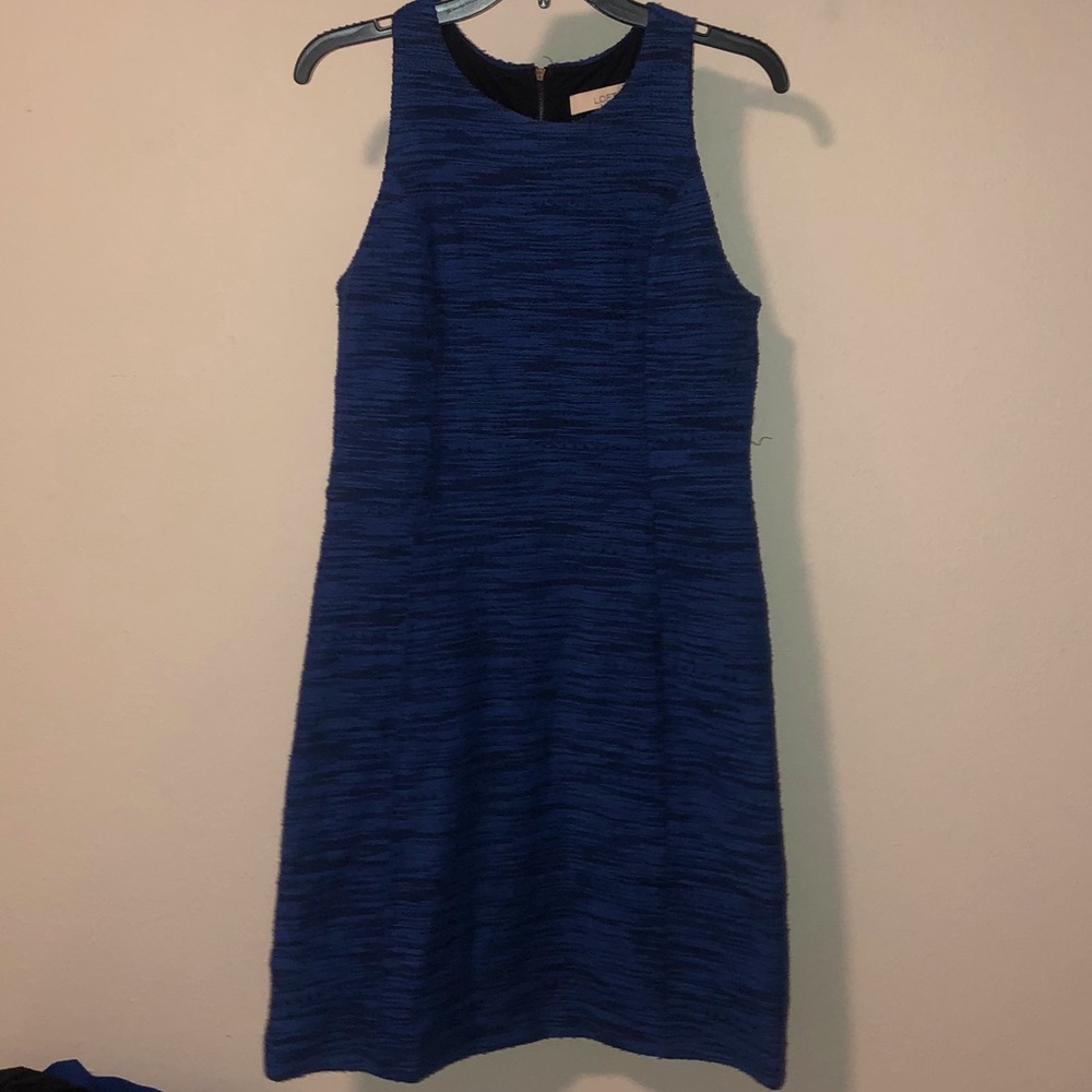 LOFT Blue and black dress SIZE 6
